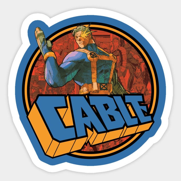 Comic Circle Series: Cable Sticker by LinearStudios